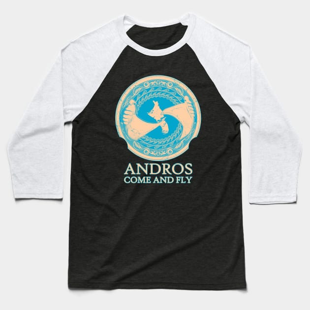 Andros Bahamas Manta Rays Baseball T-Shirt by NicGrayTees